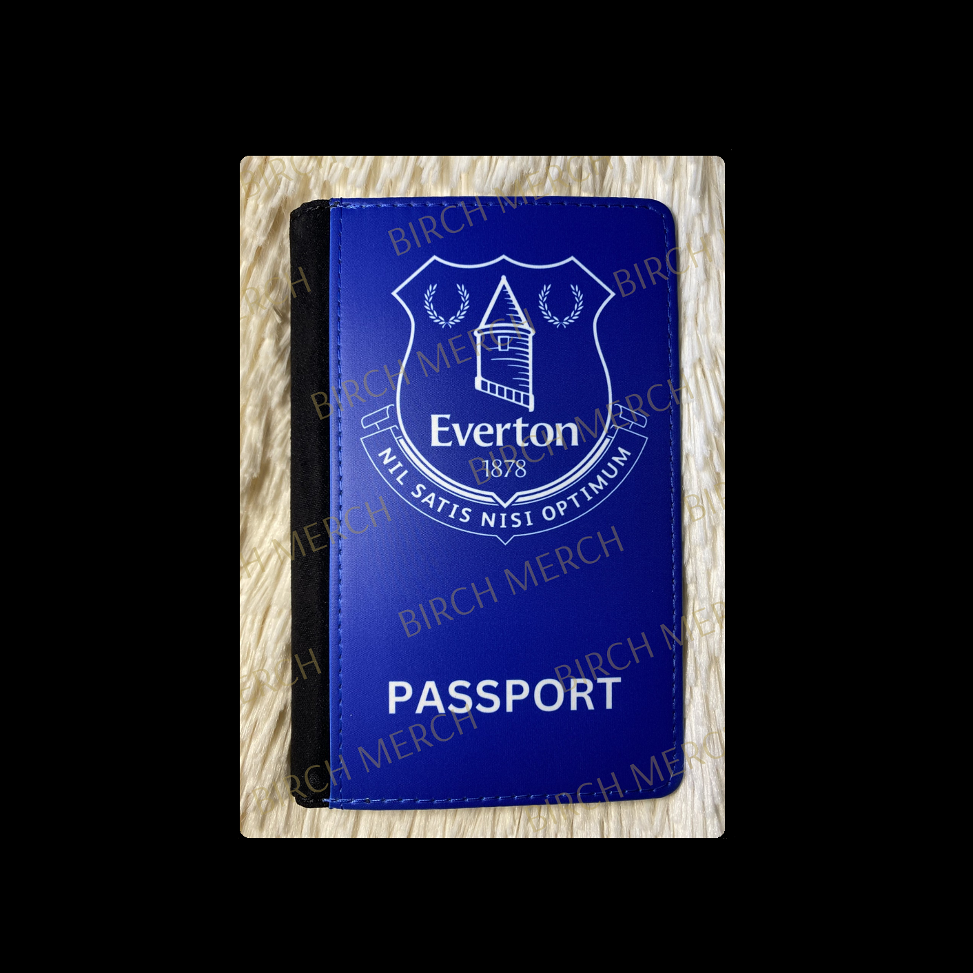 Everton Badge PU Material Passport Holder Wallet 15cm x 10cm