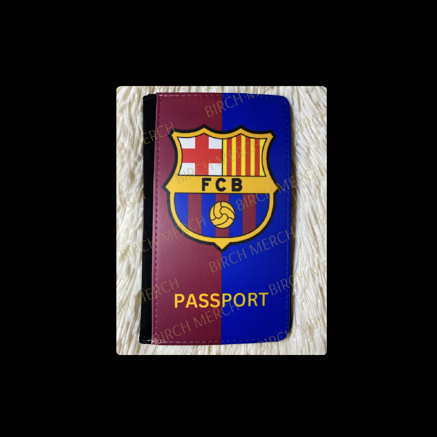 Barcelona Badge PU Material Passport Holder Wallet 15cm x 10cm