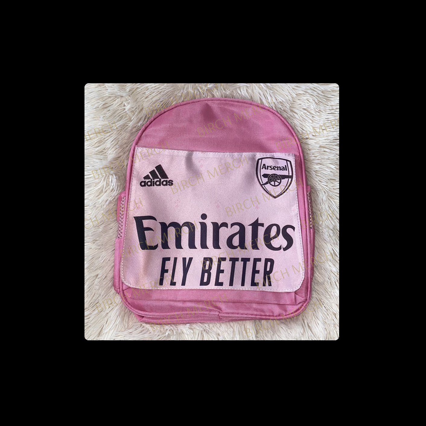 adidas arsenal backpack Arsenal 2022/23 Third Kit Pink Canvas Backpack 33cm x 31cm – Birch Merch