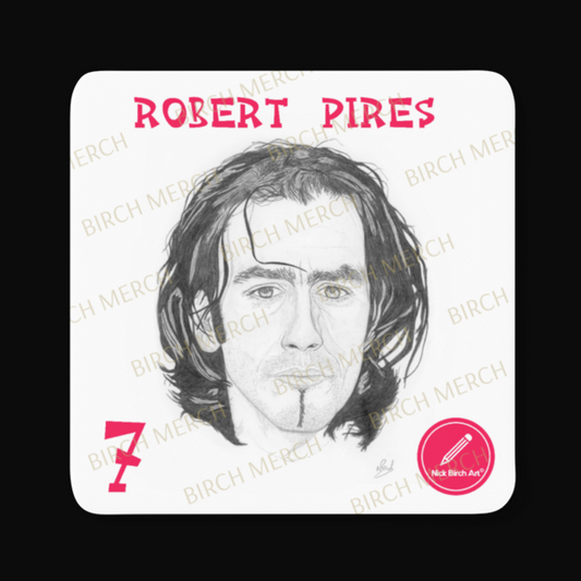 Arsenal Legends Robert Pires Square Coaster 9cm x 9cm