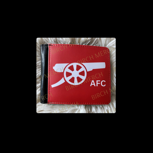 Arsenal Red & White Cannon PU Material Wallet 10cm x 9.5cm