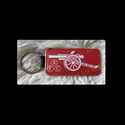 Arsenal Red & White 1978-1979 Badge Rectangular Keyring 4cm x 8cm