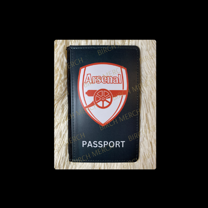 Arsenal Red & White Badge PU Material Passport Holder Wallet 15cm x 10cm