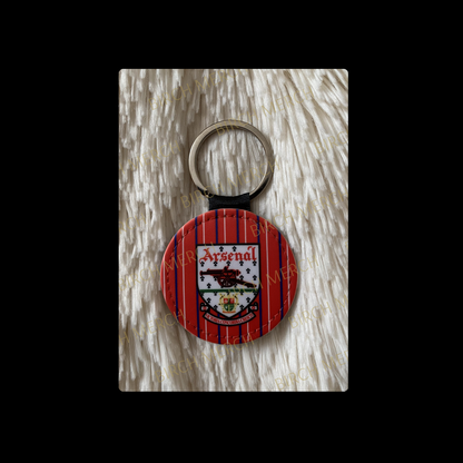 Arsenal 1990-1993 Retro Style Red Round Keyring 5cm