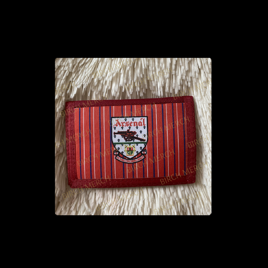 Arsenal 1990-1993 Badge Retro Style Red Nylon Material Wallet 12.5cm x 8cm