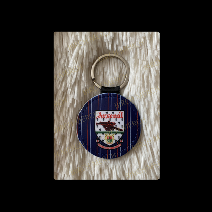 Arsenal 1990-1993 Retro Style Blue Round Keyring 5cm