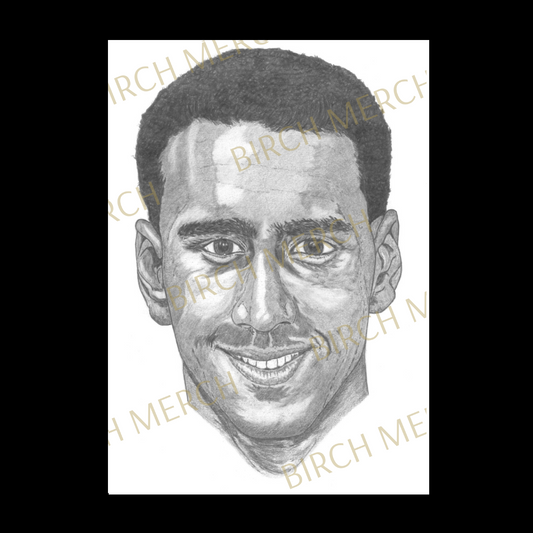 Arsenal Legends David 'Rocky' Rocastle Portrait Print