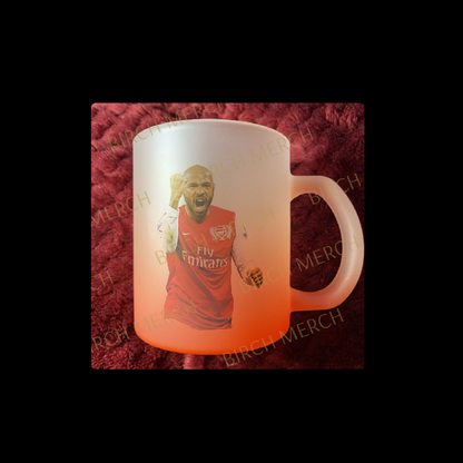 Arsenal Henry 14 11oz (330ml) Red Two Tone Frosted Mug