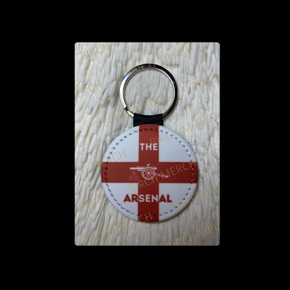 Arsenal England Cannon Round Keyring 5cm