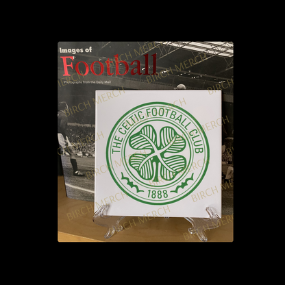 Celtic Badge Ceramic Tile 15cm x 15cm (6" x 6") Supplied With Clear Stand