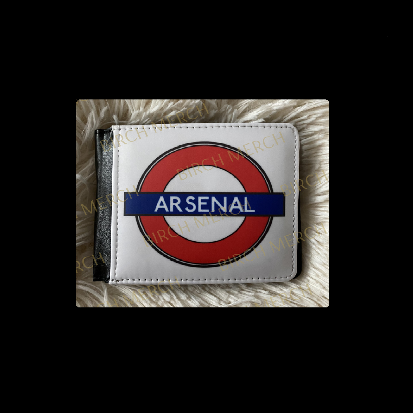 Arsenal Tube Sign PU Material Wallet 10cm x 9.5cm