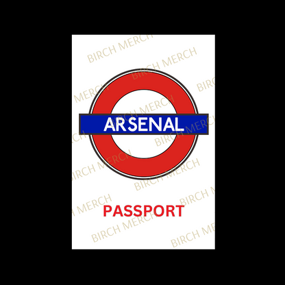 Arsenal Tube Sign PU Material Passport Holder Wallet 15cm x 10cm