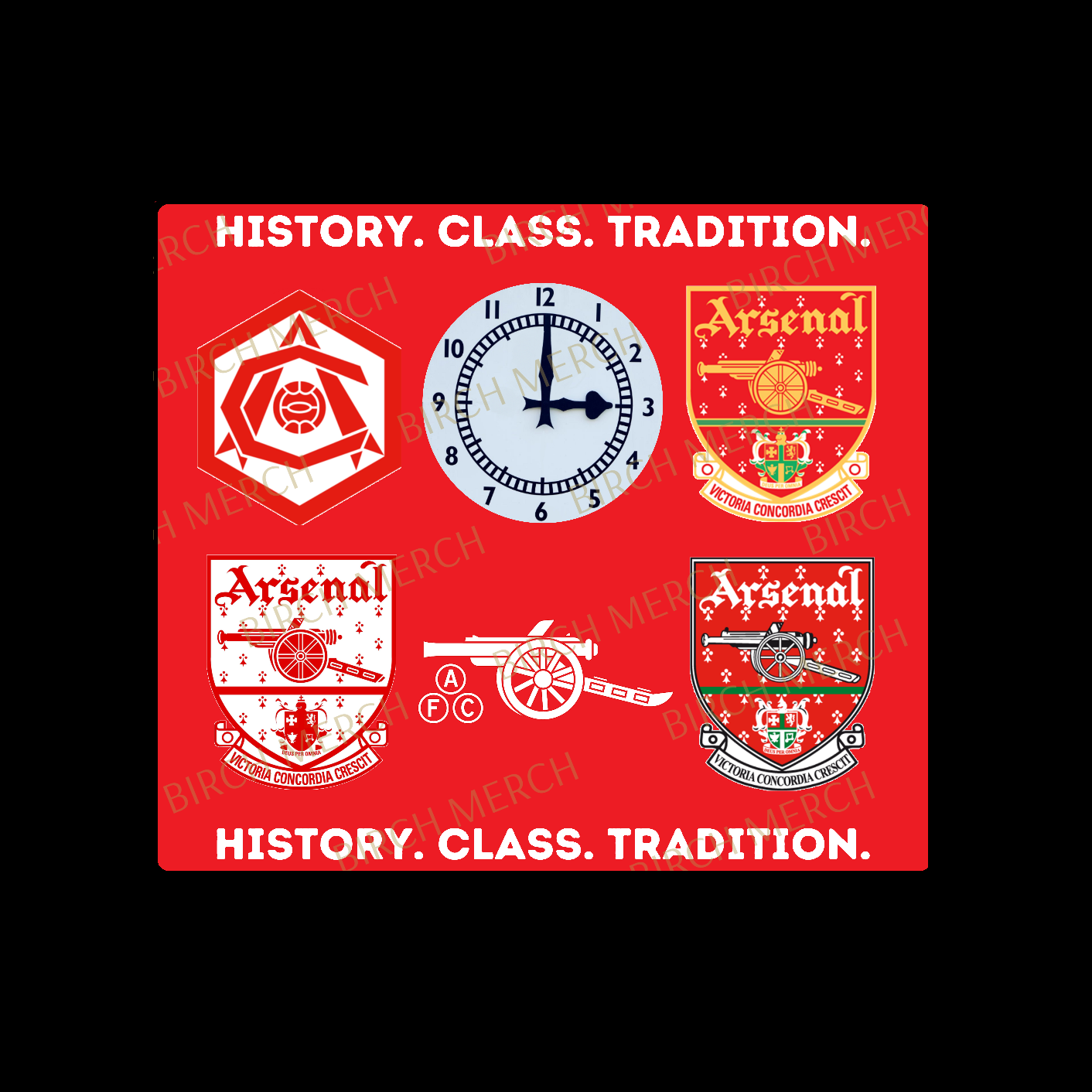 Arsenal History. Class. Tradition. 20oz (590ml) Stainless Steel Straight Skinny Tumbler