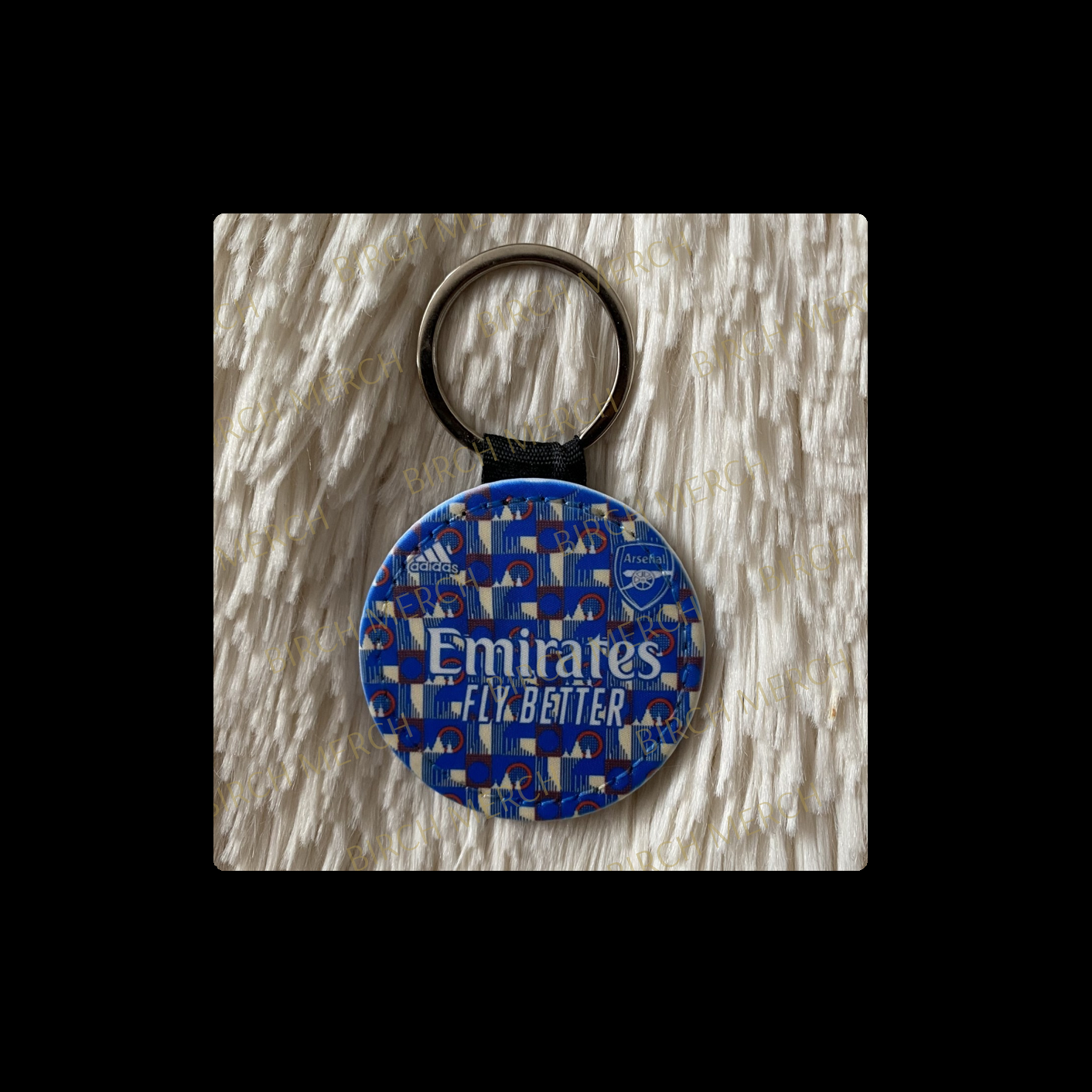 Arsenal 2021/22 TFL (Transport For London) Pre Match Kit 750ml Round Keyring 5cm