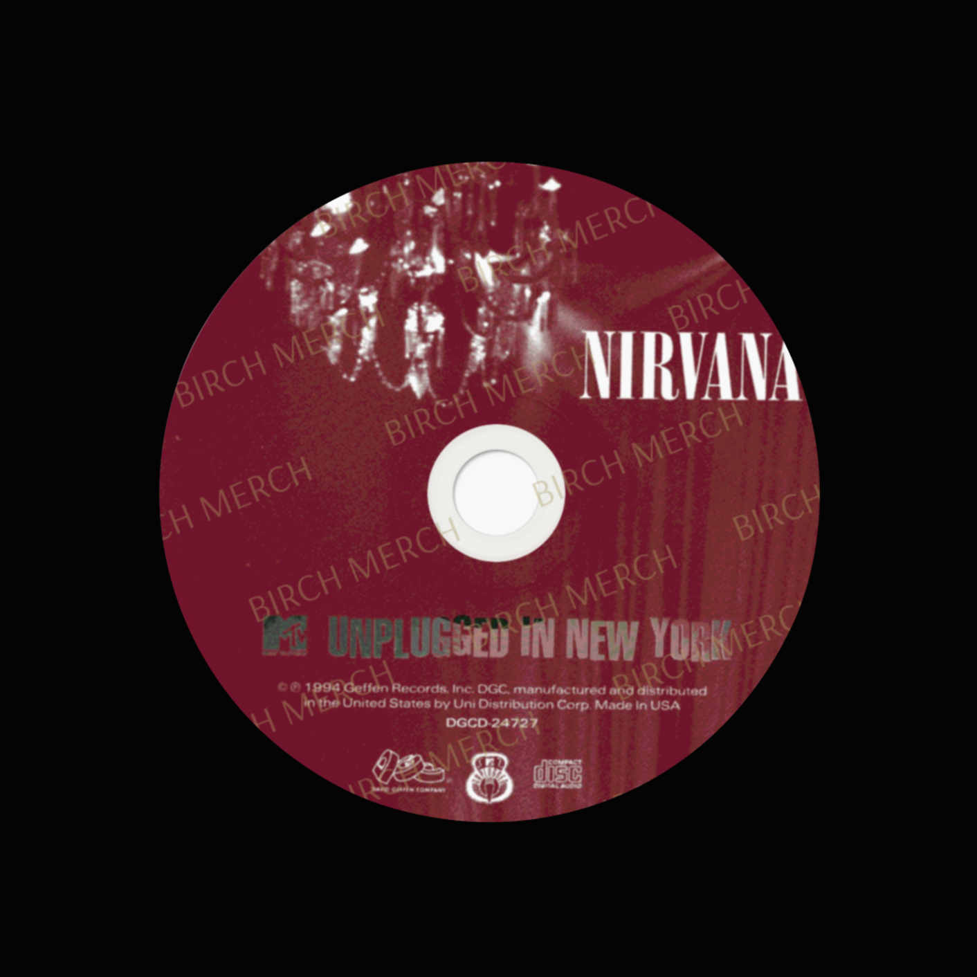 Nirvana Unplugged In New York Round Coaster 9cm