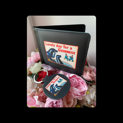 Retro Lovely Day For A Guinness PU Material Wallet & Keyring