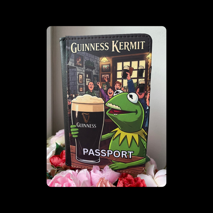 Kermit Guinness PU Material Passport Holder