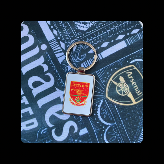 Arsenal 2001-2002 Badge Rectangular Metal Keyring