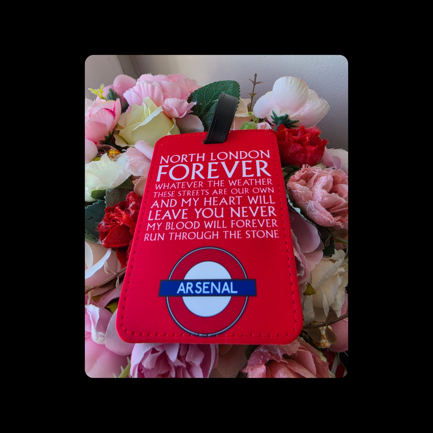 North London Forever Tube Sign Material Luggage Tag