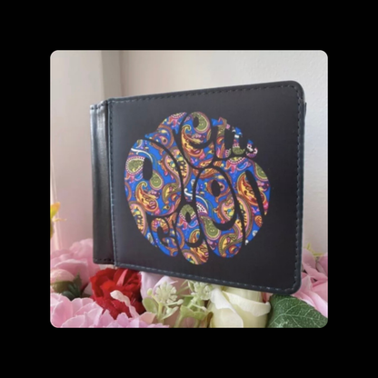 Pretty Green Paisley PU Material Wallet 10cm x 9.5cm