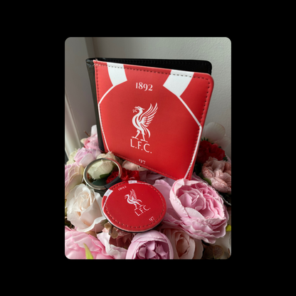 Liverpool Badge 1892 Red & White PU Material Wallet & Keyring