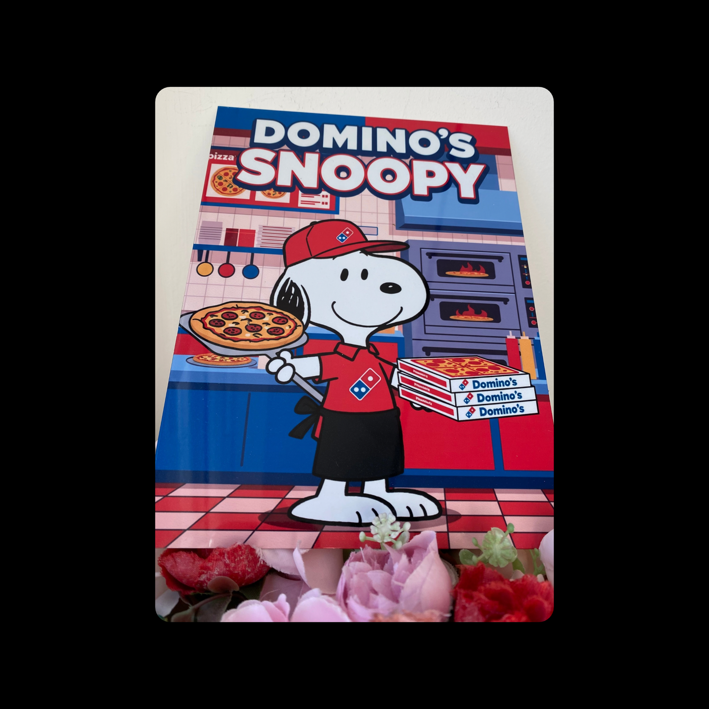 Snoopy Domino’s Metal Bar Sign 15cm x 20cm