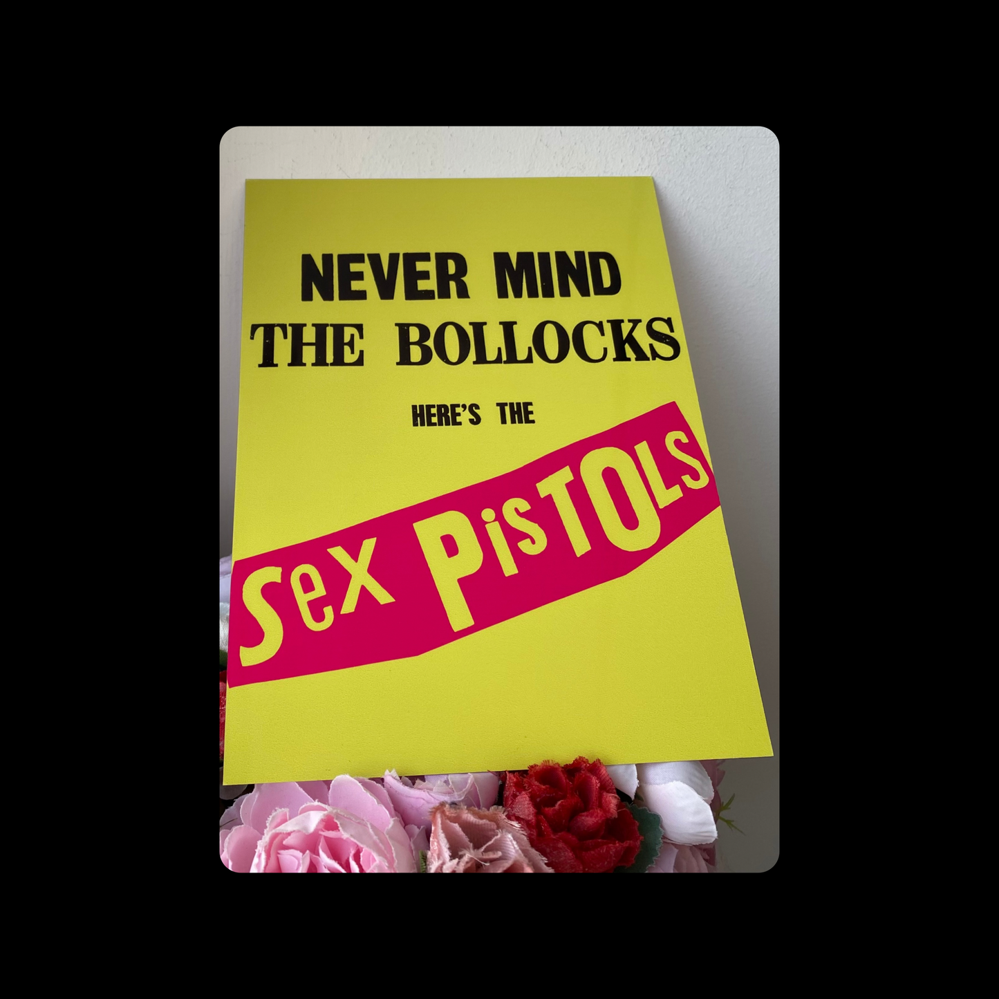 Sex Pistols Never Mind The Bollocks Metal Bar Sign 15cm x 20cm