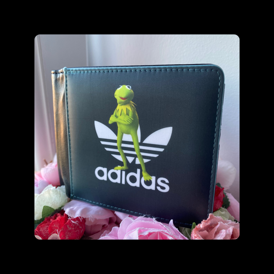 Adidas The Muppet Show Kermit The Frog PU Material Wallet