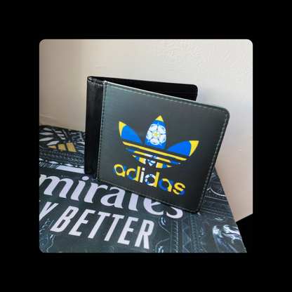 Leeds United Adidas PU Material Wallet 10cm x 9.5cm