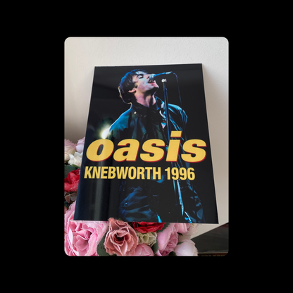 Oasis Knebworth 1996 Metal Bar Sign 15cm x 20cm