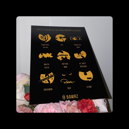 Wu-Tang Clan Members Logo Metal Bar Sign 15cm x 20cm