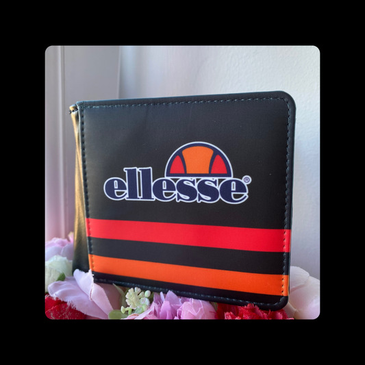 Ellesse Black, Orange & Red PU Material Wallet
