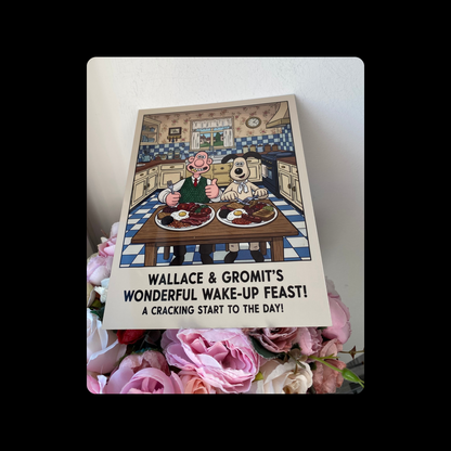 Wallace & Gromit Full English Breakfast Metal Bar Sign 15cm x 20cm