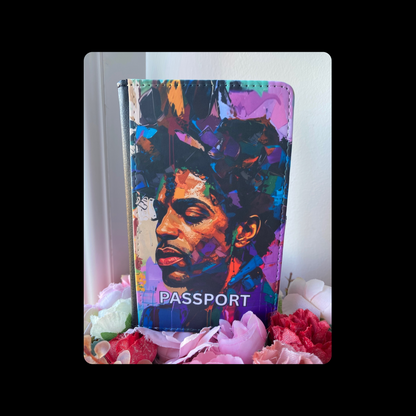 Prince Pop Art PU Material Passport Holder