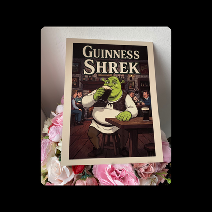 Shrek Guinness Metal Bar Sign 15cm x 20cm