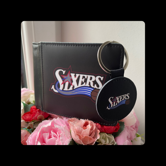 Philadelphia 76ers PU Material Wallet & Keyring