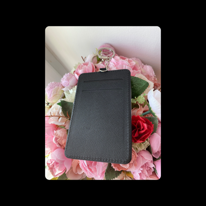 C.P Company Burgundy PU Material Card Holder