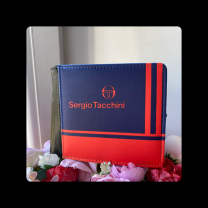 Sergio Tacchini 80’s Football Casuals Red & Navy Wallet PU Material Wallet