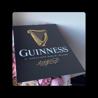 Guinness Logo Metal Bar Sign 15cm x 20cm