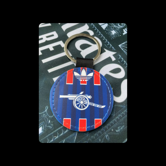 Arsenal Retro Cannon Navy Round Keyring 5cm