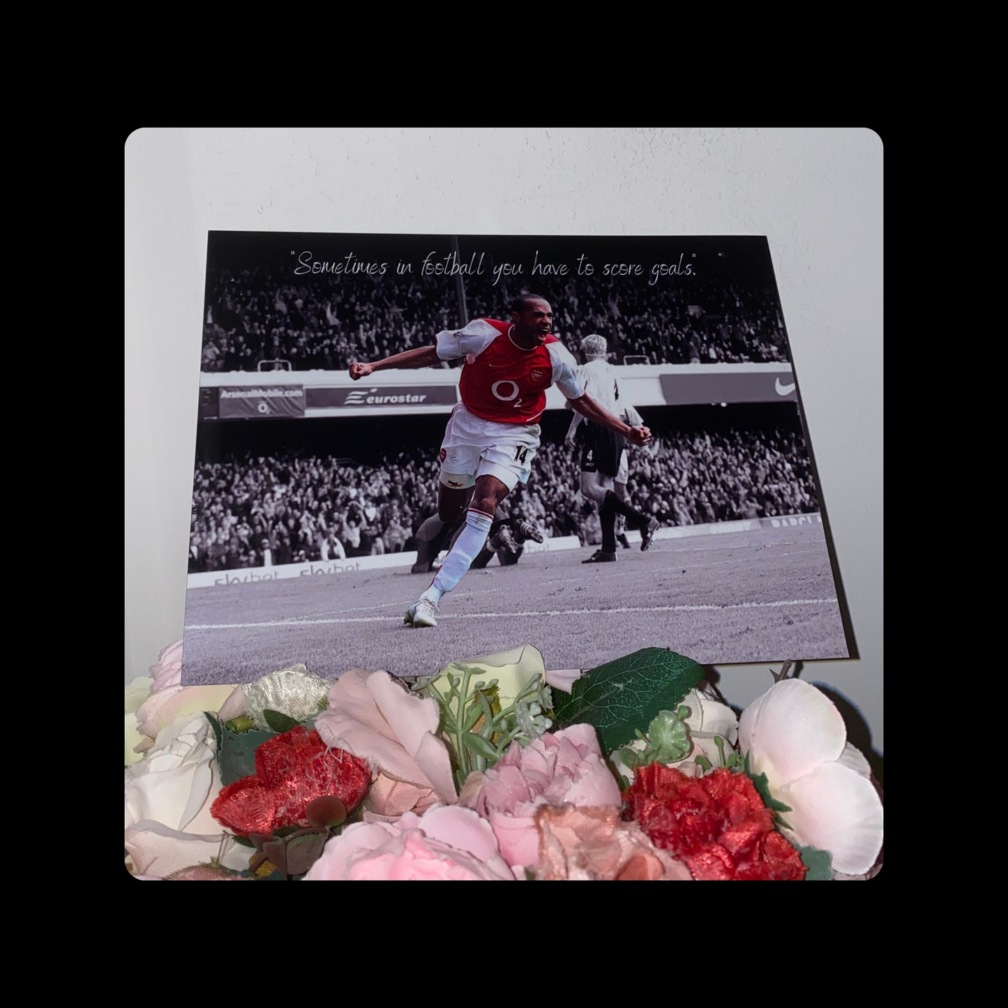 Arsenal Thierry Henry Sometimes In Football Metal Bar Sign 15cm x 20cm