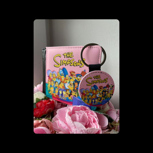 The Simpsons PU Material Wallet & Keyring
