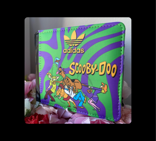 Adidas Scooby Doo Green & Purple PU Material Wallet