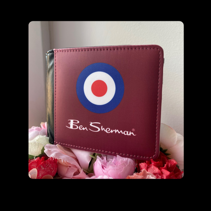 Ben Sherman Burgundy PU Material Wallet
