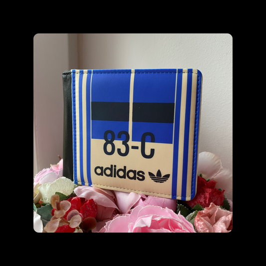 Adidas 83-C J. Mano Yellow & Blue Jacket Style PU Material Wallet