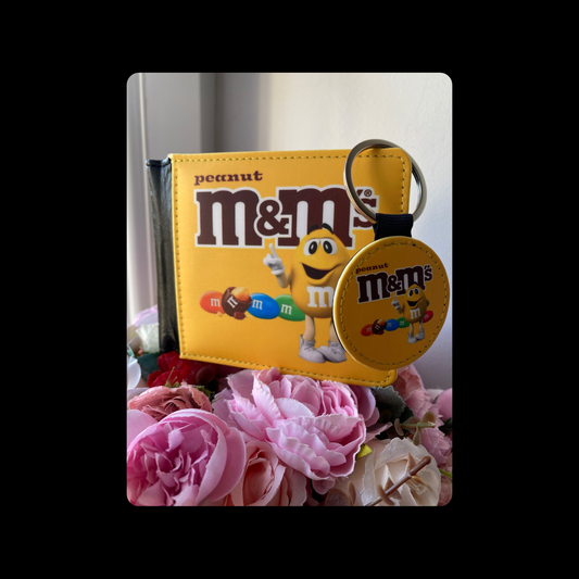 Peanut M & M’s PU Material Wallet & Keyring