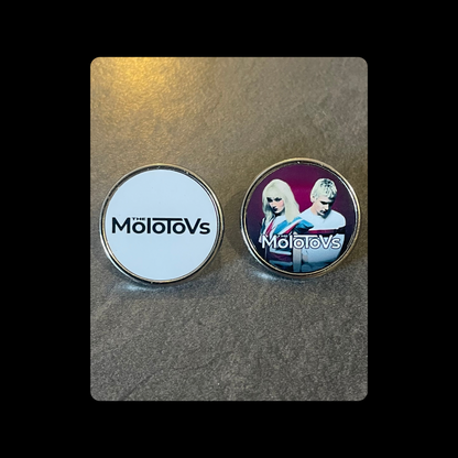 The Molotovs Set Of 2 Round Pin Badges 23mm