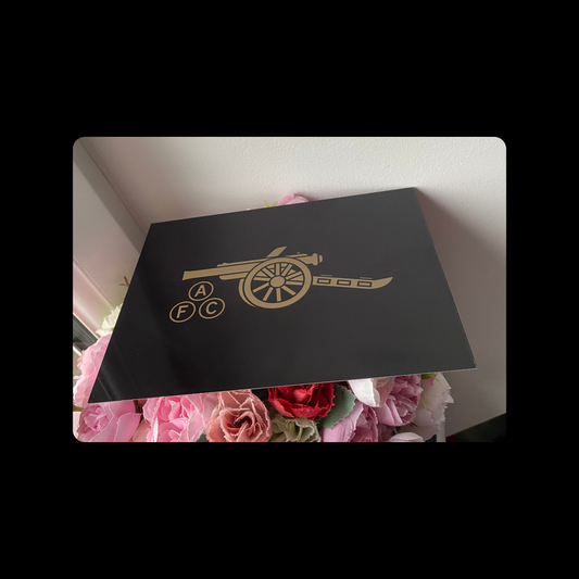 Arsenal 1978-1979 Badge Black & Gold Metal Bar Sign 15cm x 20cm