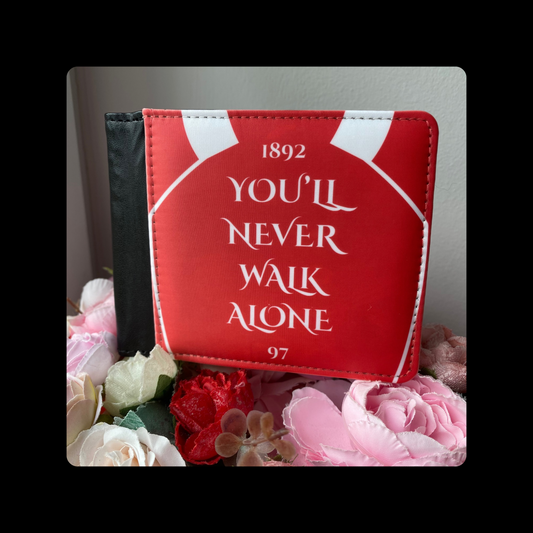 Liverpool You’ll Never Walk Alone Red & White PU Material Wallet & Keyring