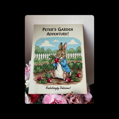 Peter Rabbit Radishingly Delicious Metal Bar Sign 15cm x 20cm